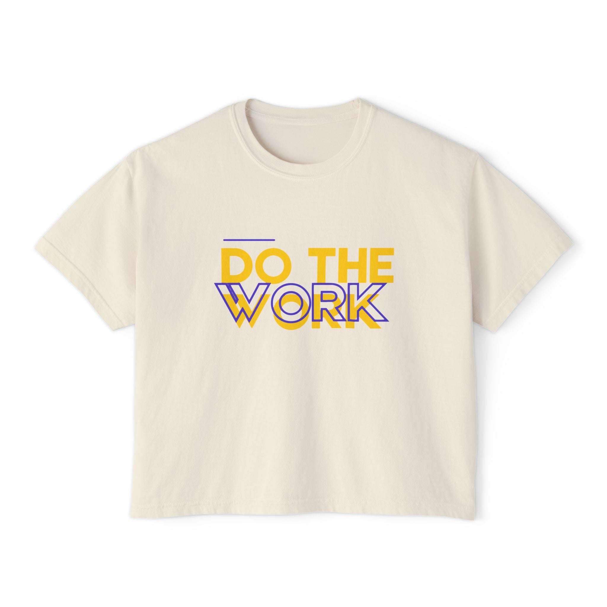 Do The Work | Women's Boxy Crop Top