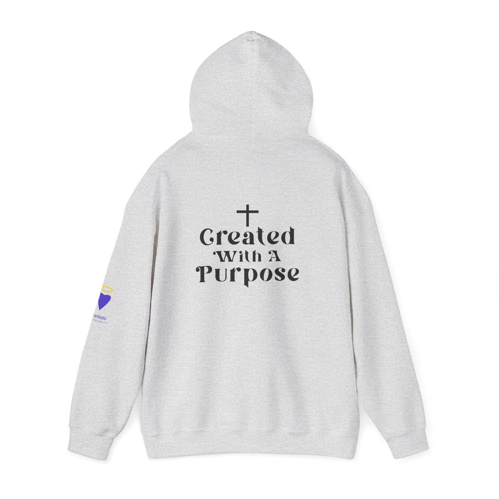 Created with a Purpose | Unisex Hooded Sweatshirt