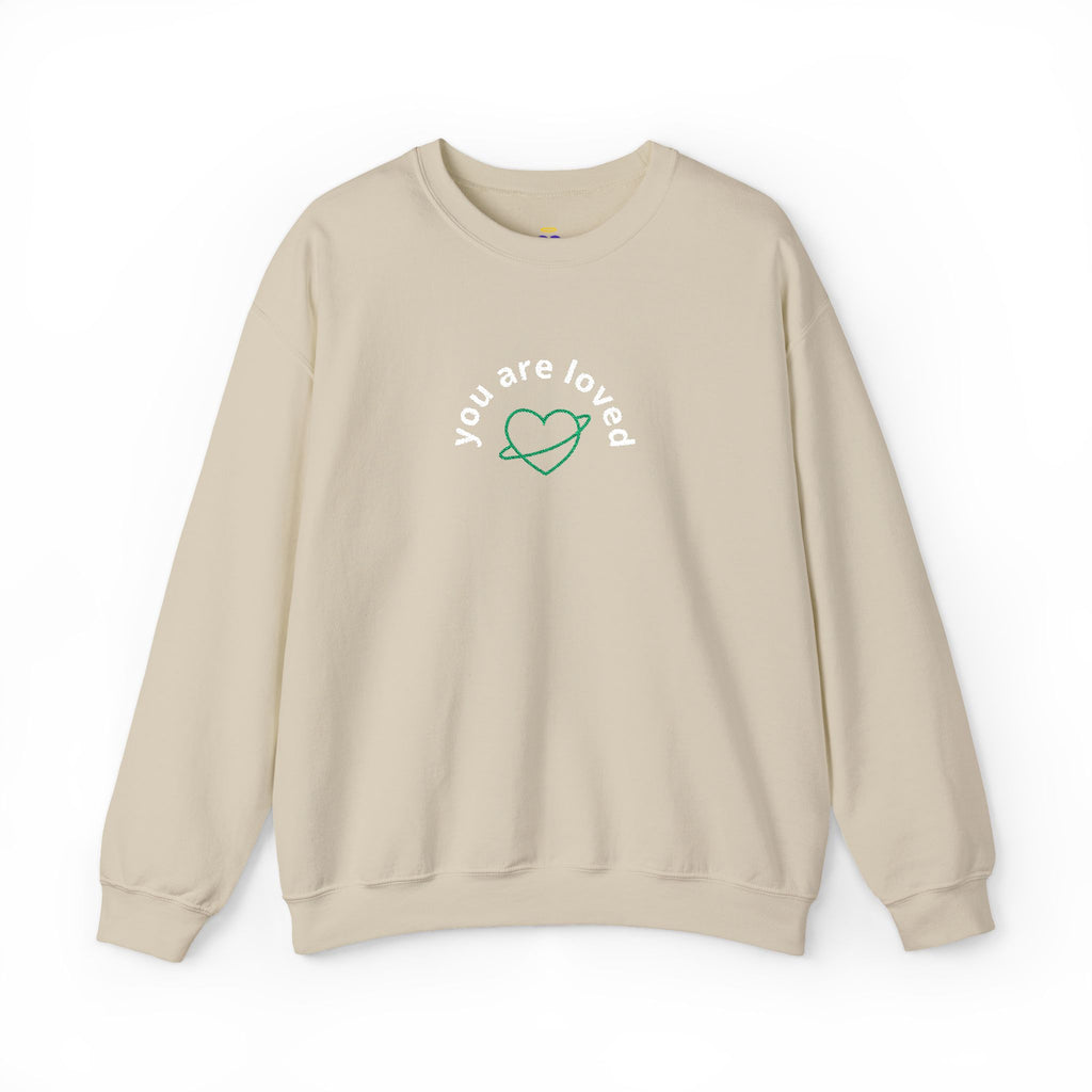 You are Loved | Embroidered Unisex Heavy Blend Sweatshirt (Crewneck)