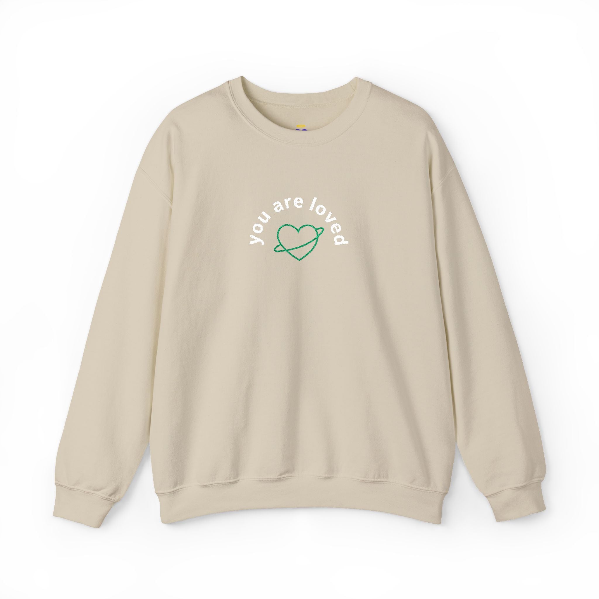 You are Loved | Embroidered Unisex Heavy Blend Sweatshirt (Crewneck)
