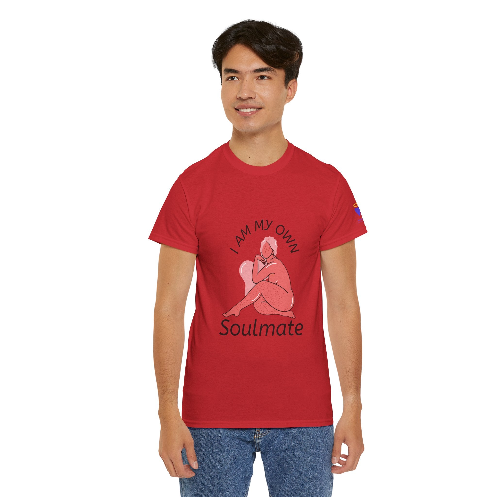 I Am My Own Soulmate - Unisex Heavy Cotton T-Shirt (Round Neck)
