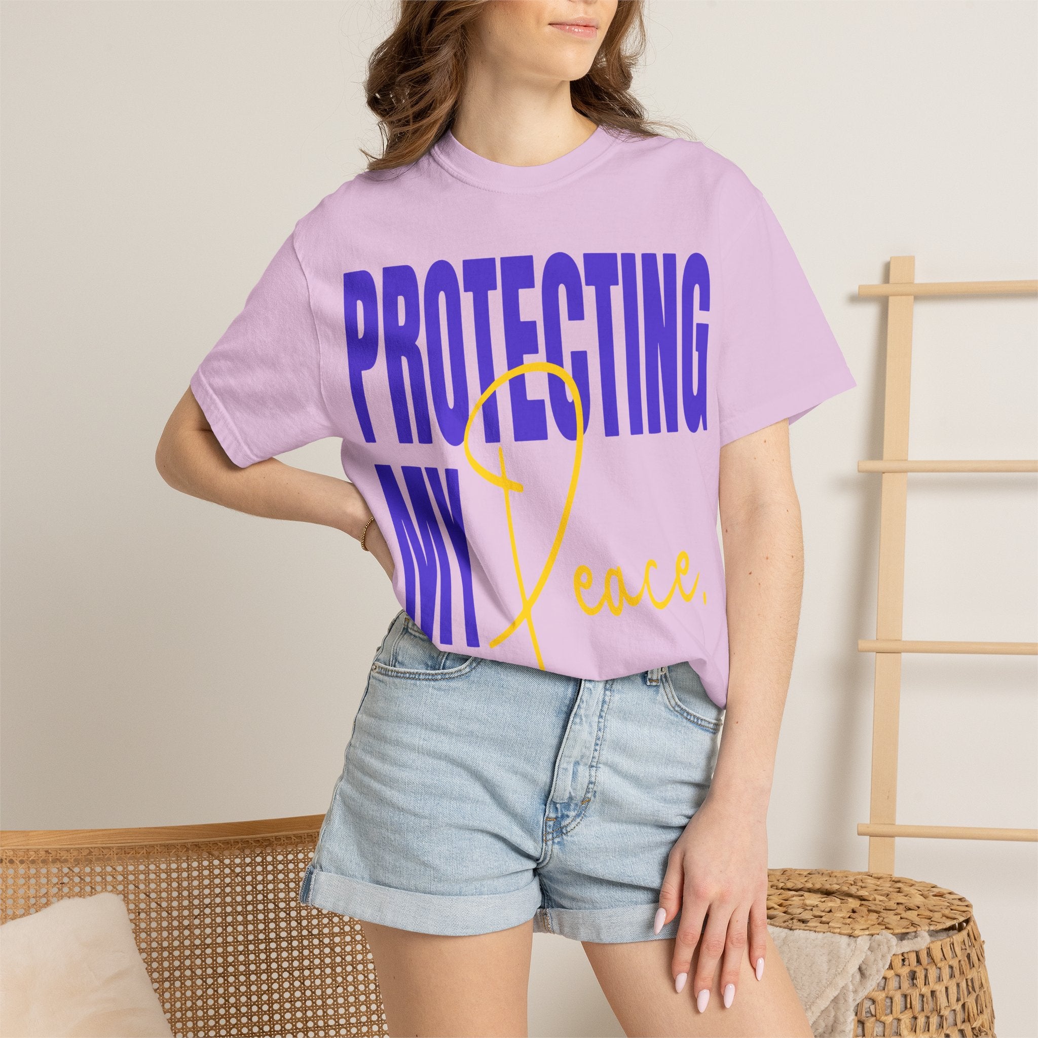 Protecting My Peace | Unisex Garment-Dyed T-Shirt T-Shirt - HeartHalo