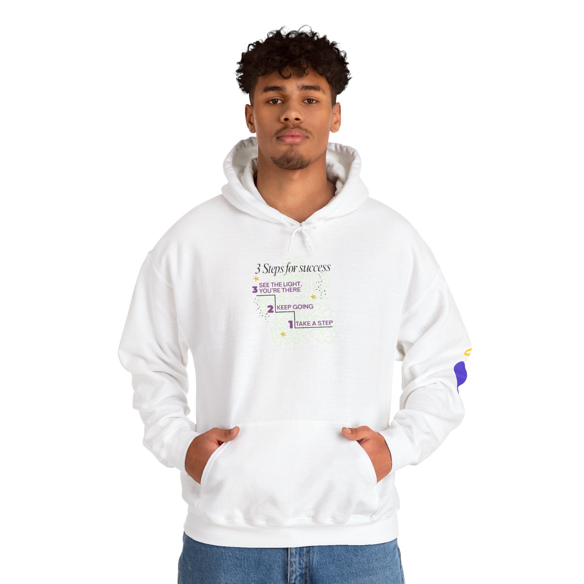 3 Steps to Success - Unisex Heavy Blend™ Hooded Sweatshirt