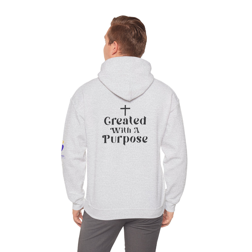 Created with a Purpose | Unisex Hooded Sweatshirt