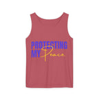 Protecting My Peace | Unisex Garment-Dyed Tank Top