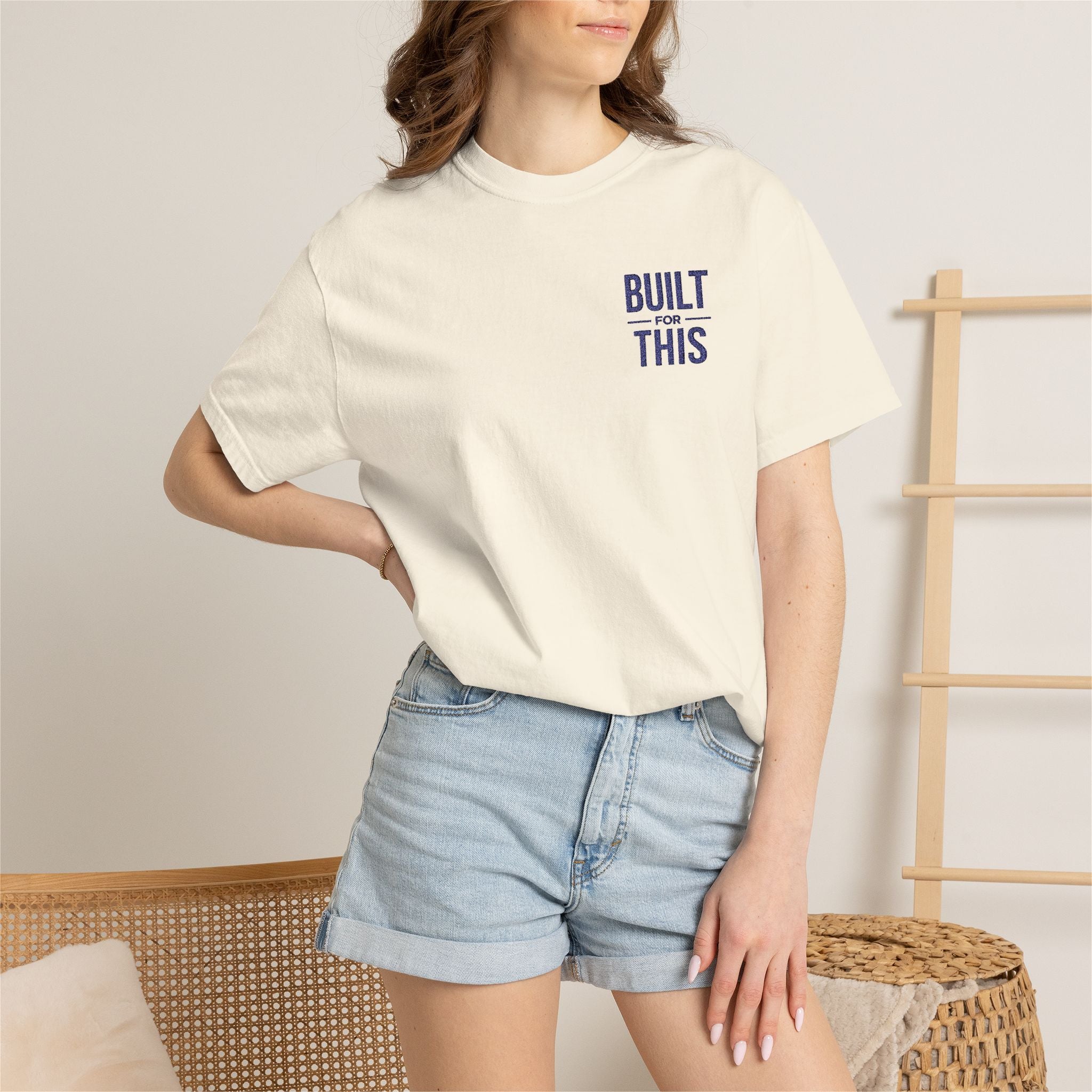 Built for This | Embroidered Garment-Dyed T-Shirt