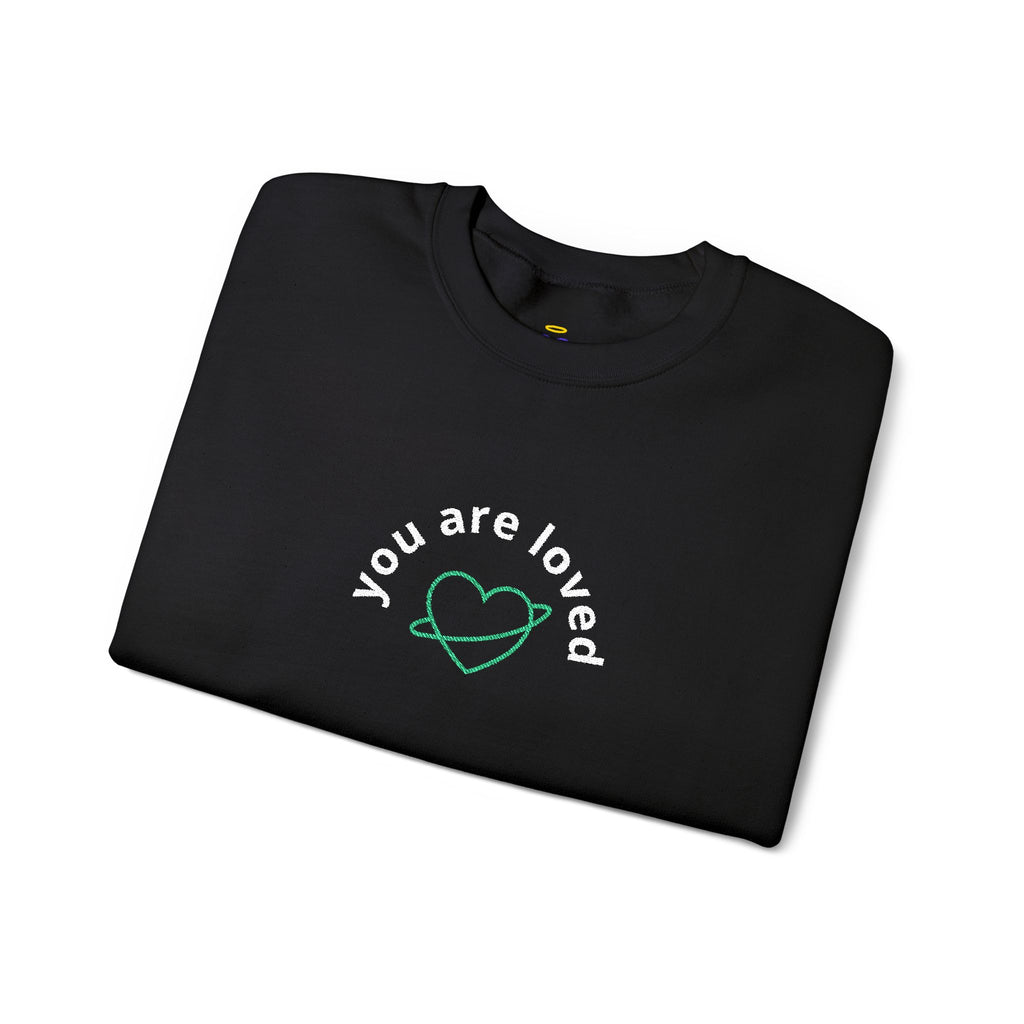 You are Loved | Embroidered Unisex Heavy Blend Sweatshirt (Crewneck)