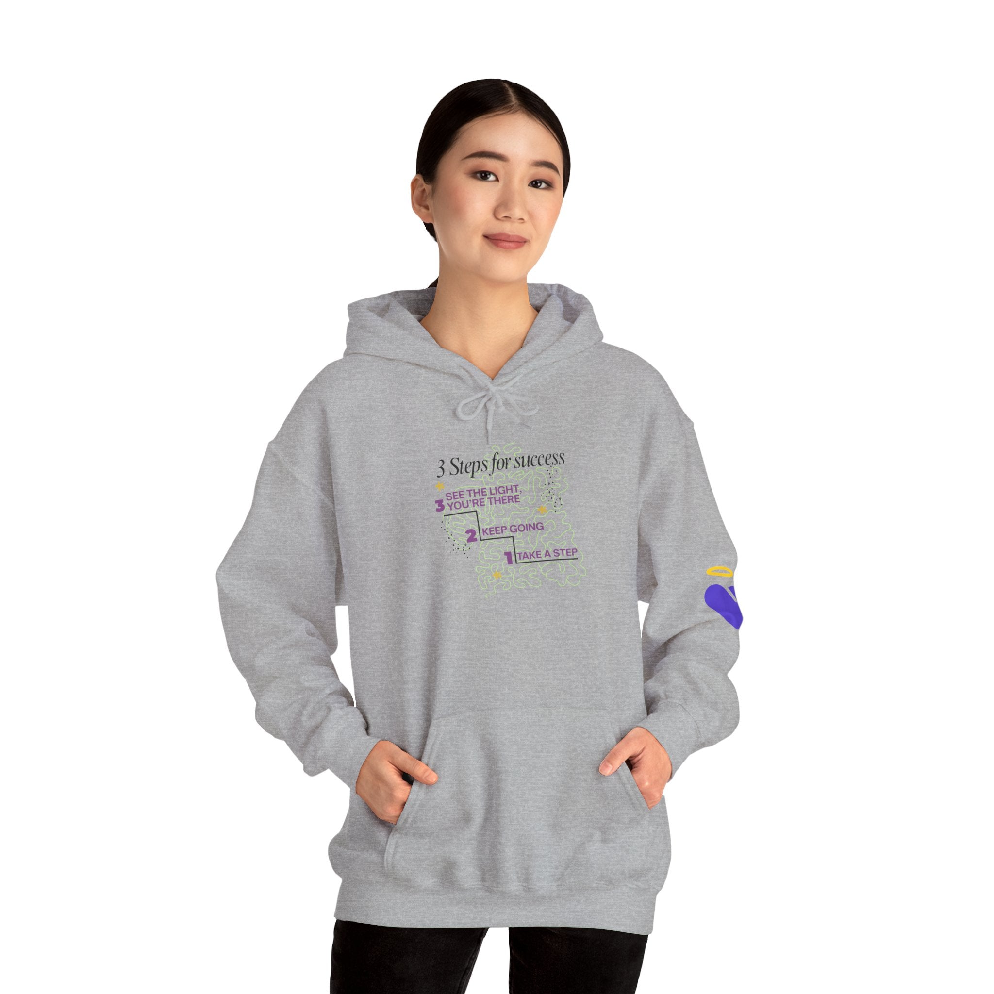 3 Steps to Success - Unisex Heavy Blend™ Hooded Sweatshirt