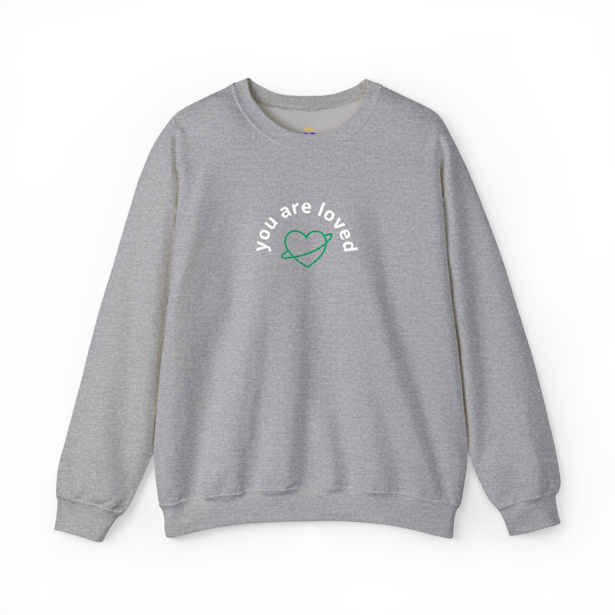 You are Loved | Embroidered Unisex Heavy Blend Sweatshirt (Crewneck)