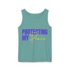 Protecting My Peace | Unisex Garment-Dyed Tank Top