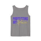 Protecting My Peace | Unisex Garment-Dyed Tank Top