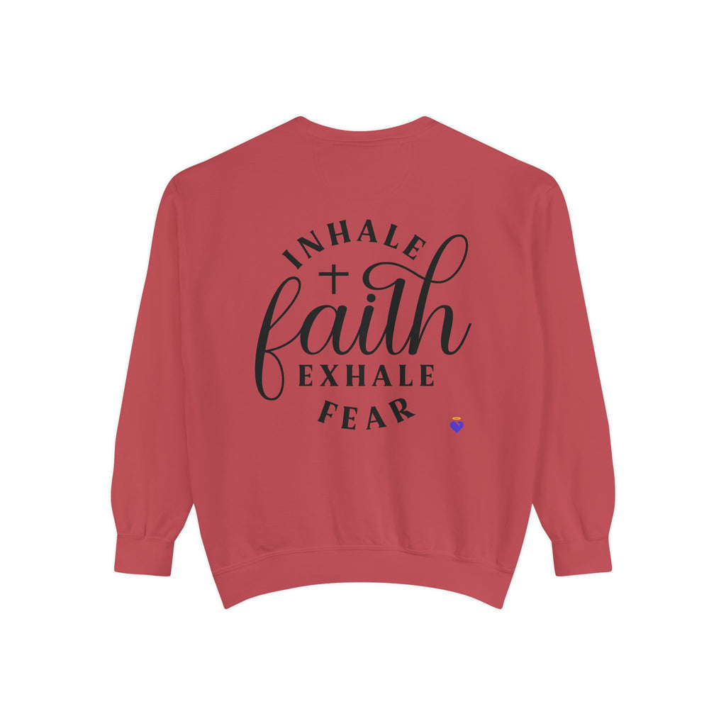 Inhale Faith | Unisex Dyed Sweatshirt