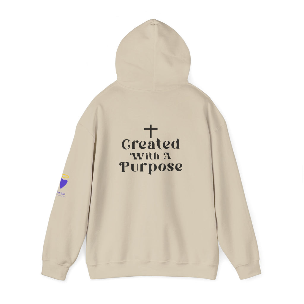 Created with a Purpose | Unisex Hooded Sweatshirt