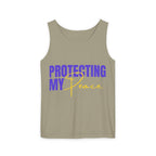 Protecting My Peace | Unisex Garment-Dyed Tank Top