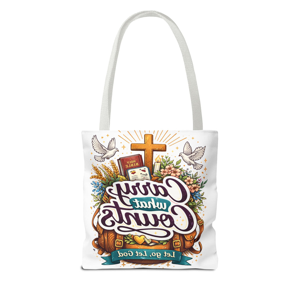 Carry What Counts: Let Go, Let God | Canvas Tote