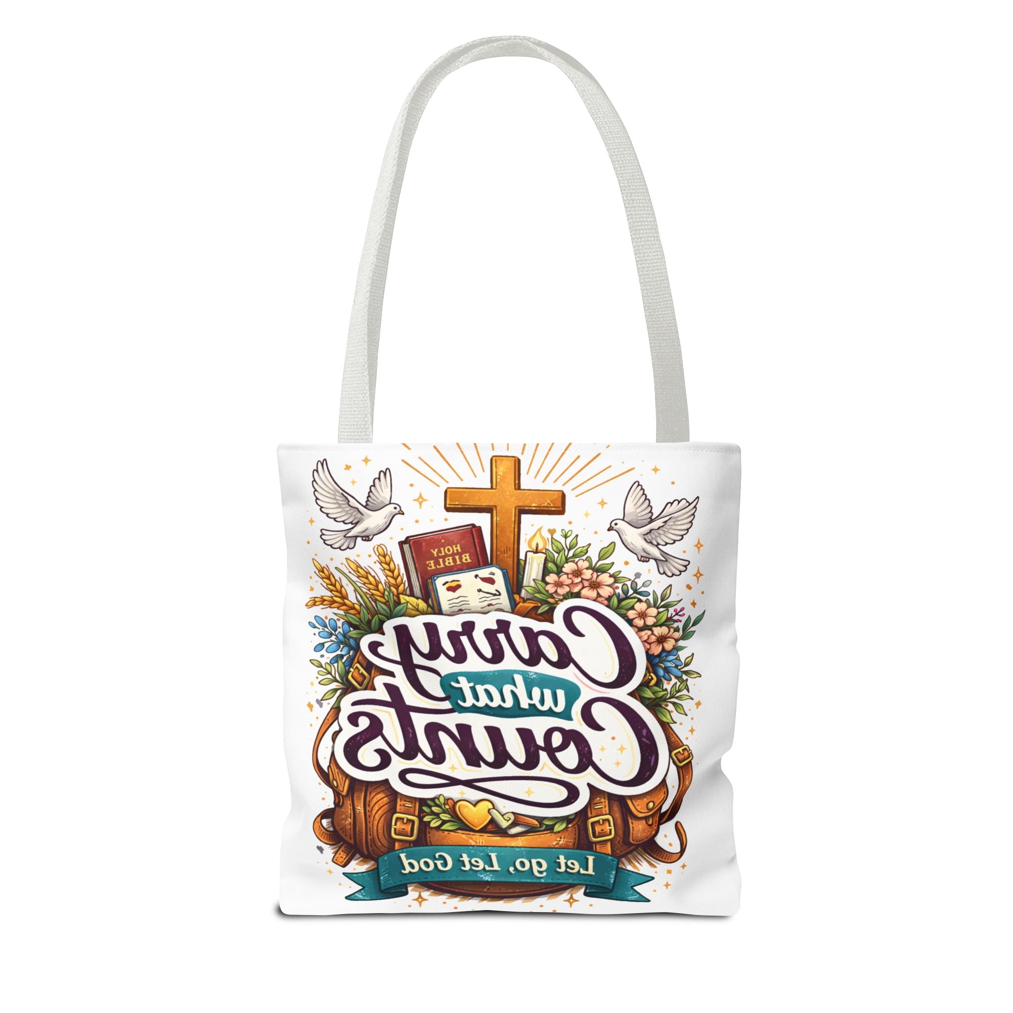 Carry What Counts: Let Go, Let God | Canvas Tote