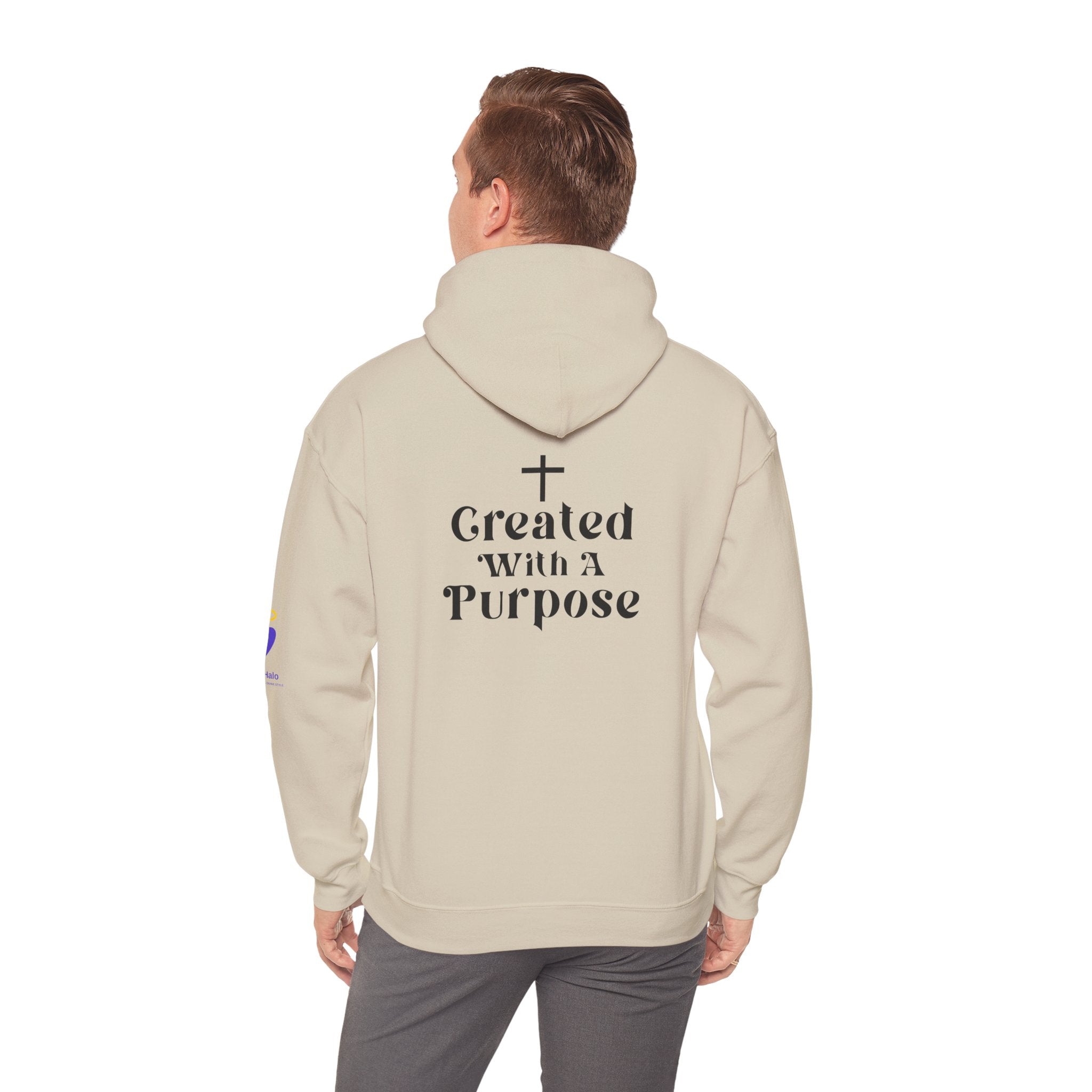 Created with a Purpose | Unisex Hooded Sweatshirt