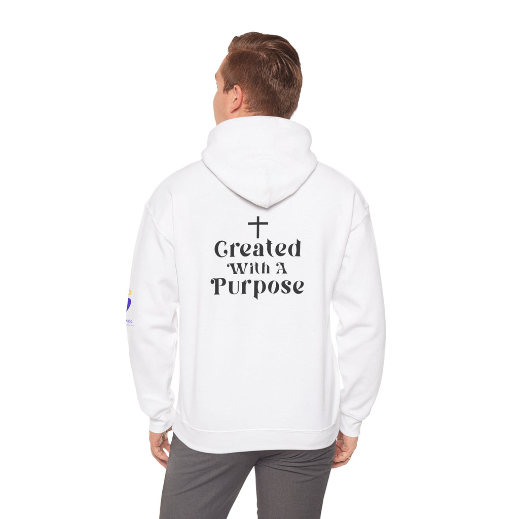Created with a Purpose | Unisex Hooded Sweatshirt