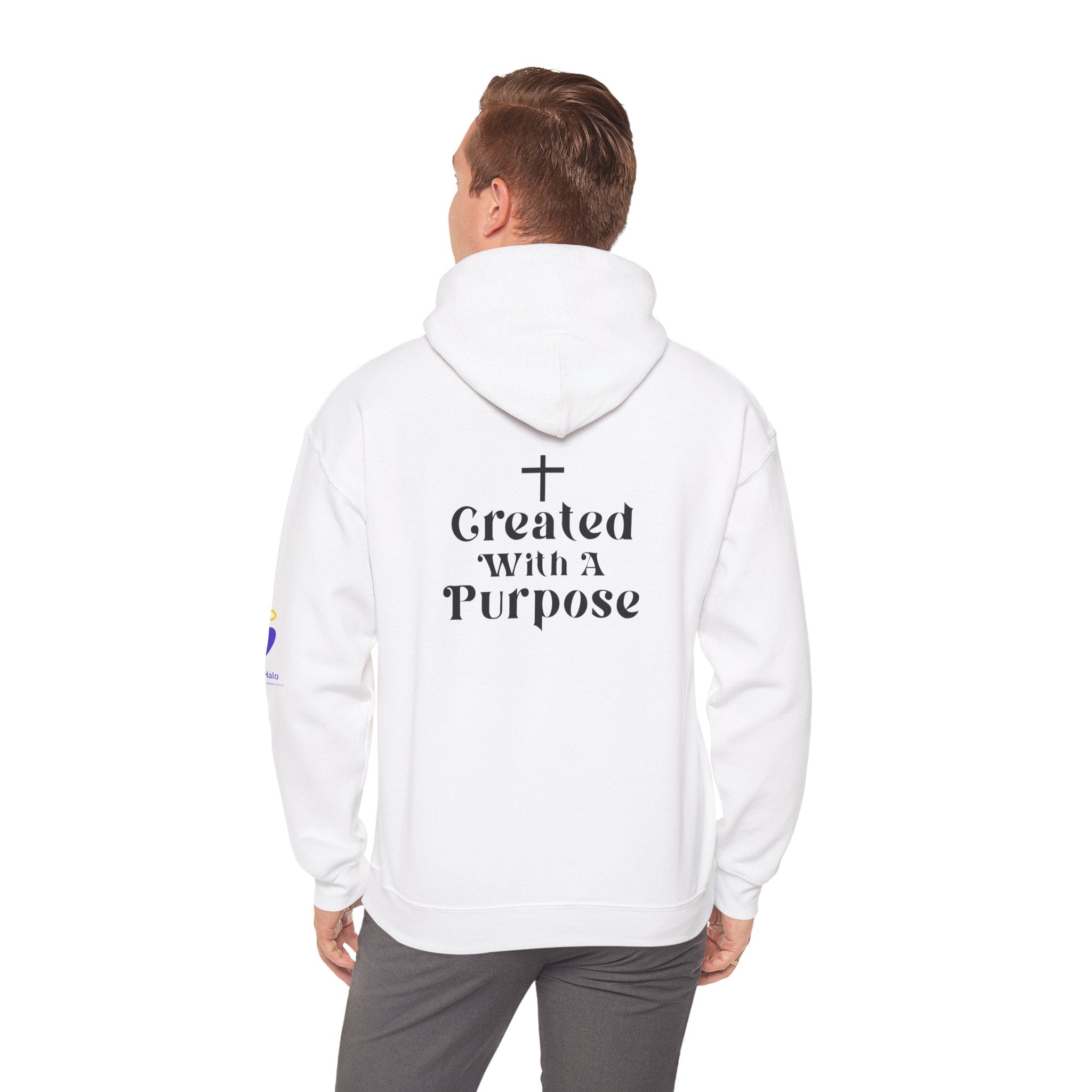Created with a Purpose | Unisex Hooded Sweatshirt