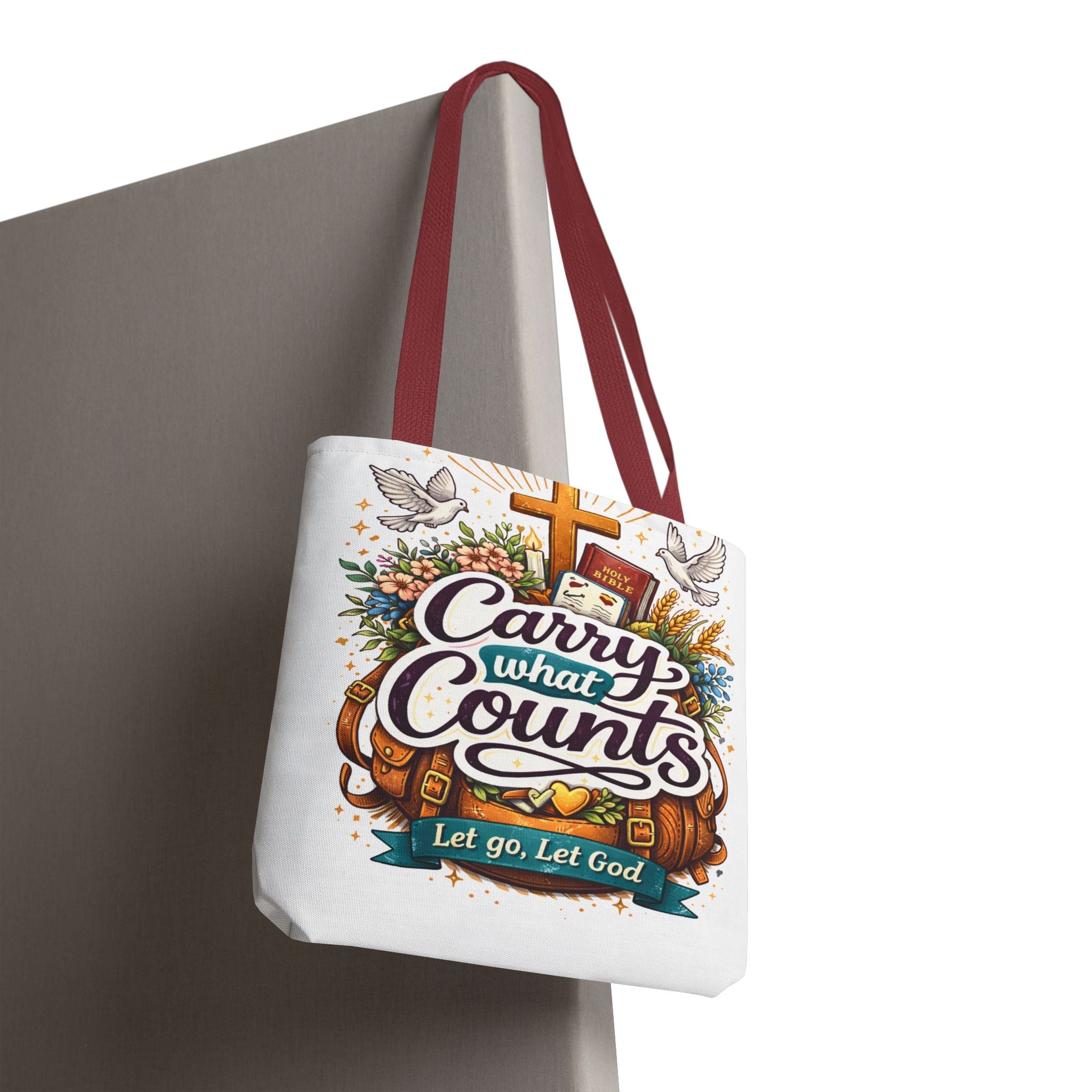 Carry What Counts: Let Go, Let God | Canvas Tote