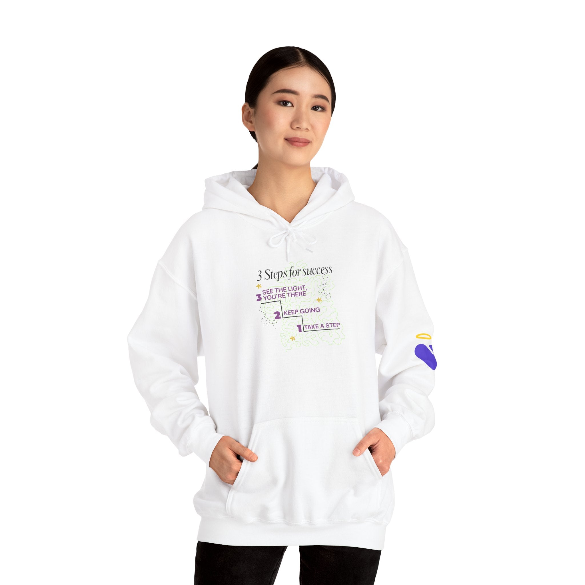 3 Steps to Success - Unisex Heavy Blend™ Hooded Sweatshirt