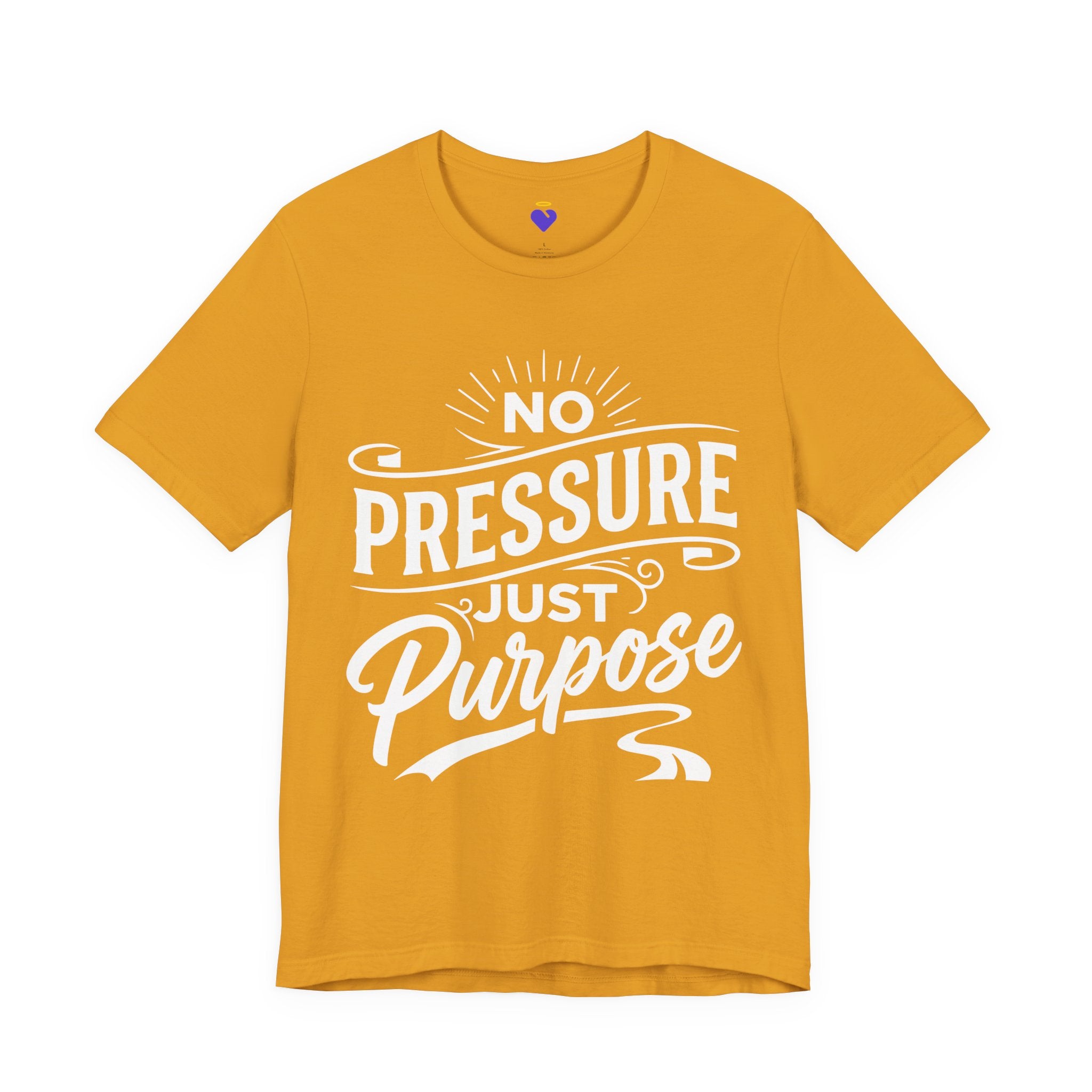 No Pressure Just Purpose T-Shirt | Unisex Jersey Short Sleeve