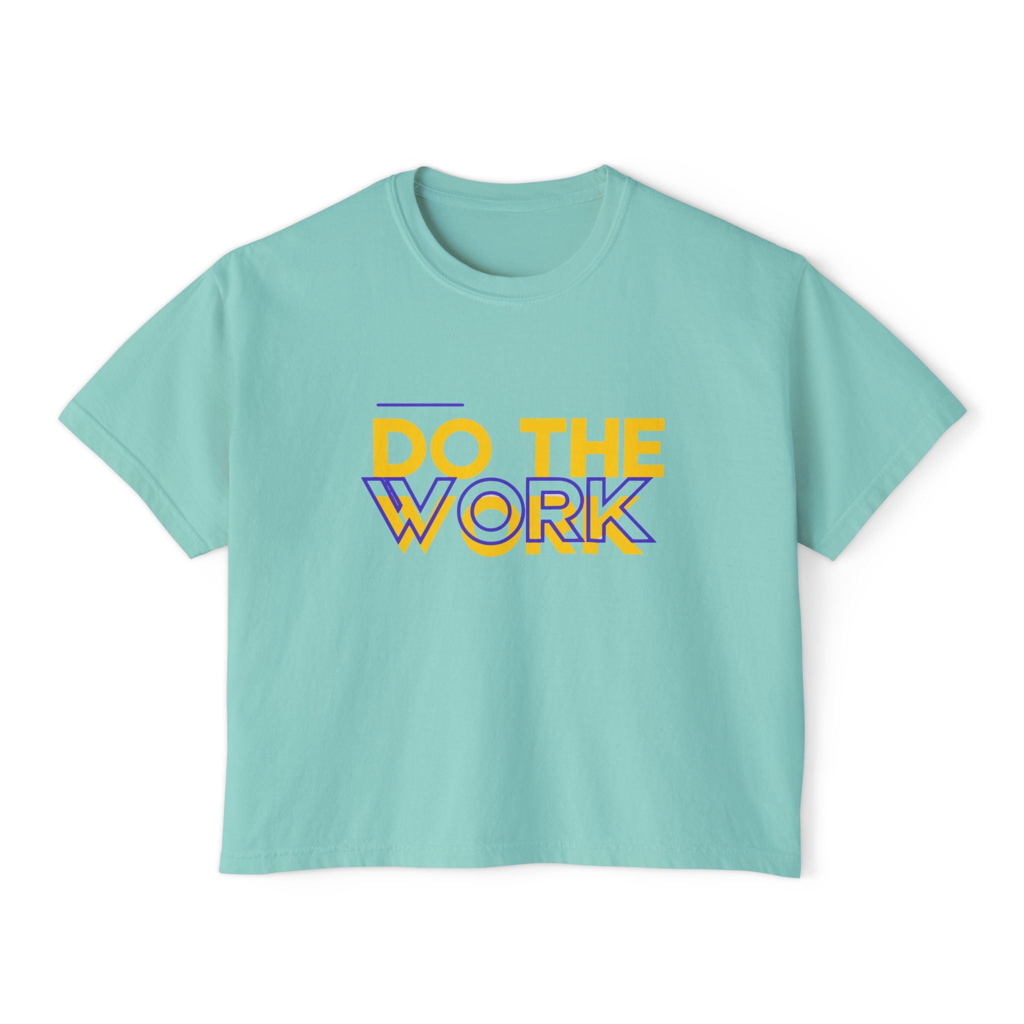 Do The Work | Women's Boxy Crop Top