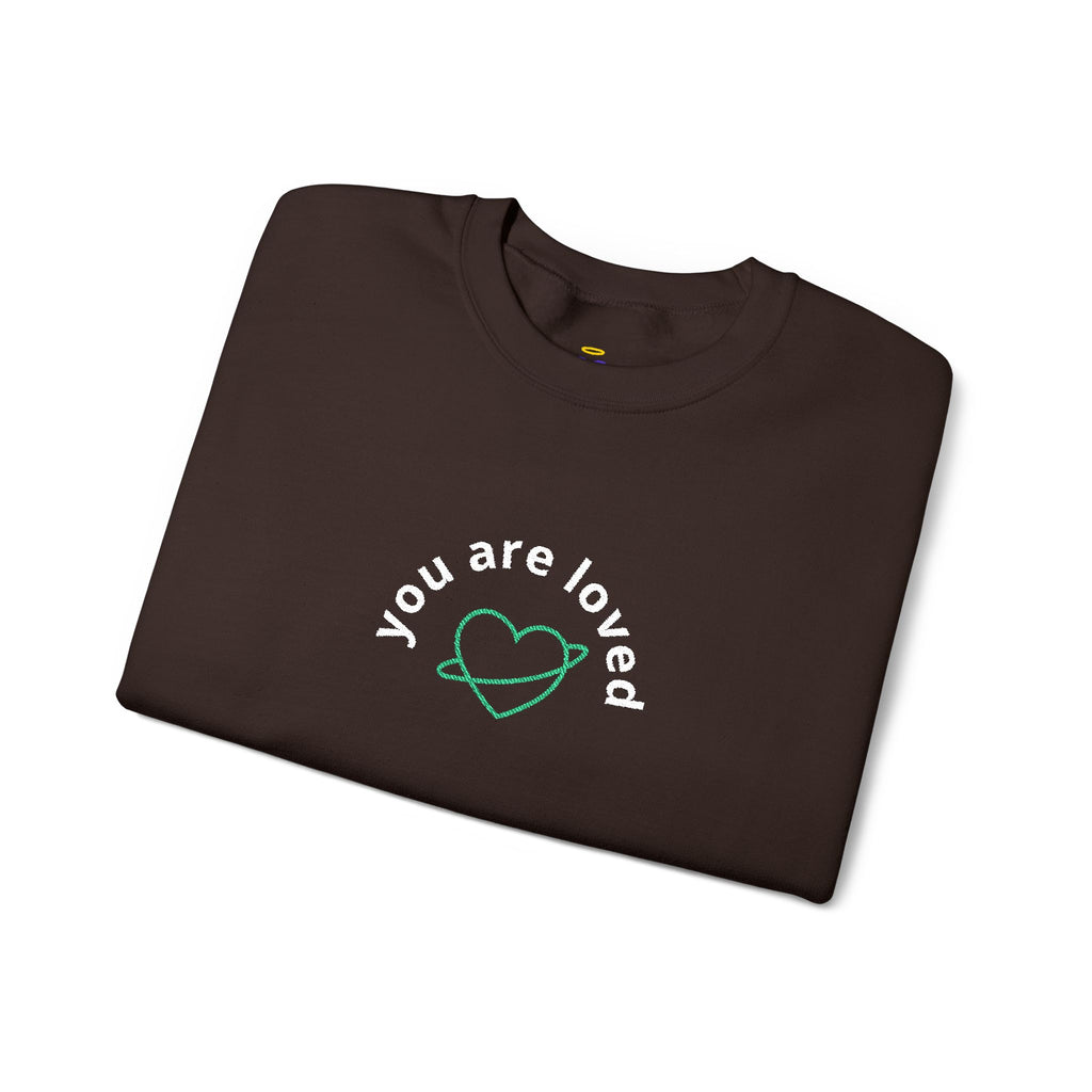You are Loved | Embroidered Unisex Heavy Blend Sweatshirt (Crewneck)