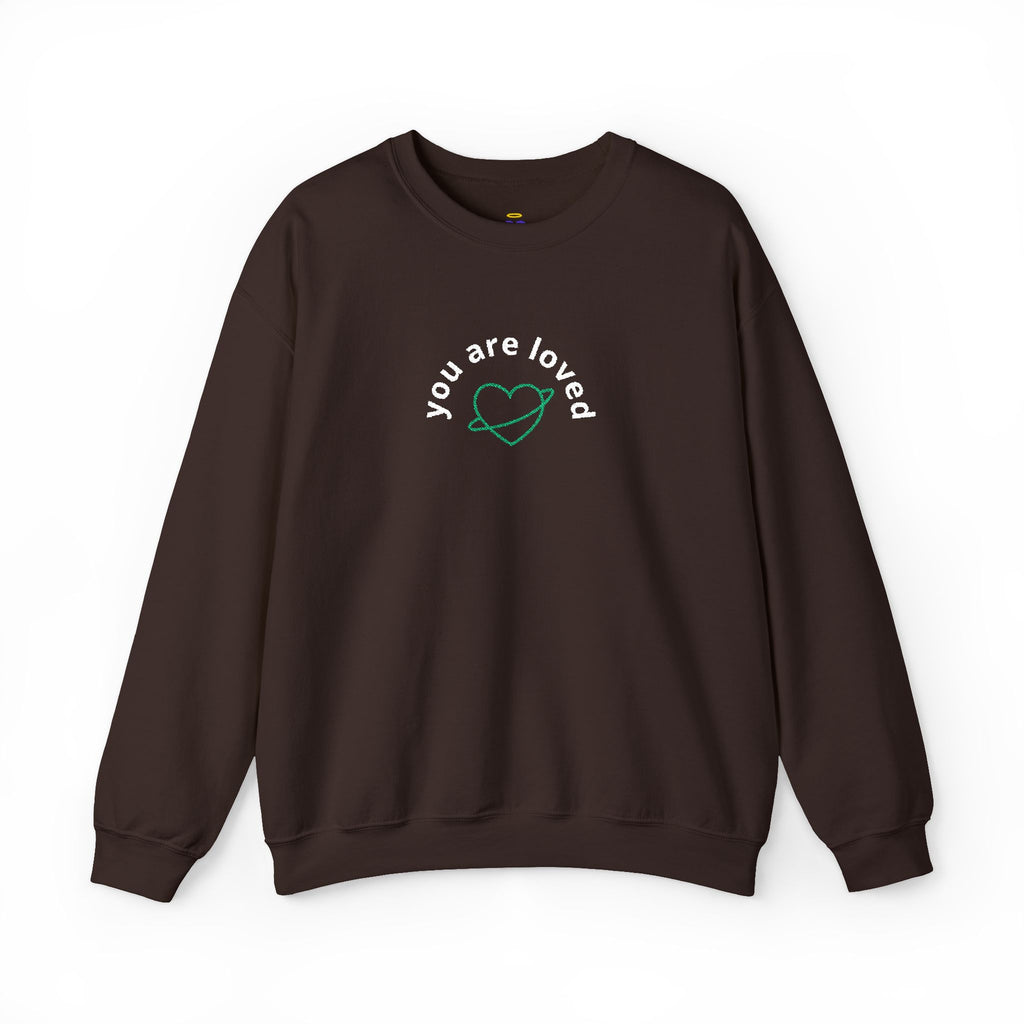 You are Loved | Embroidered Unisex Heavy Blend Sweatshirt (Crewneck)