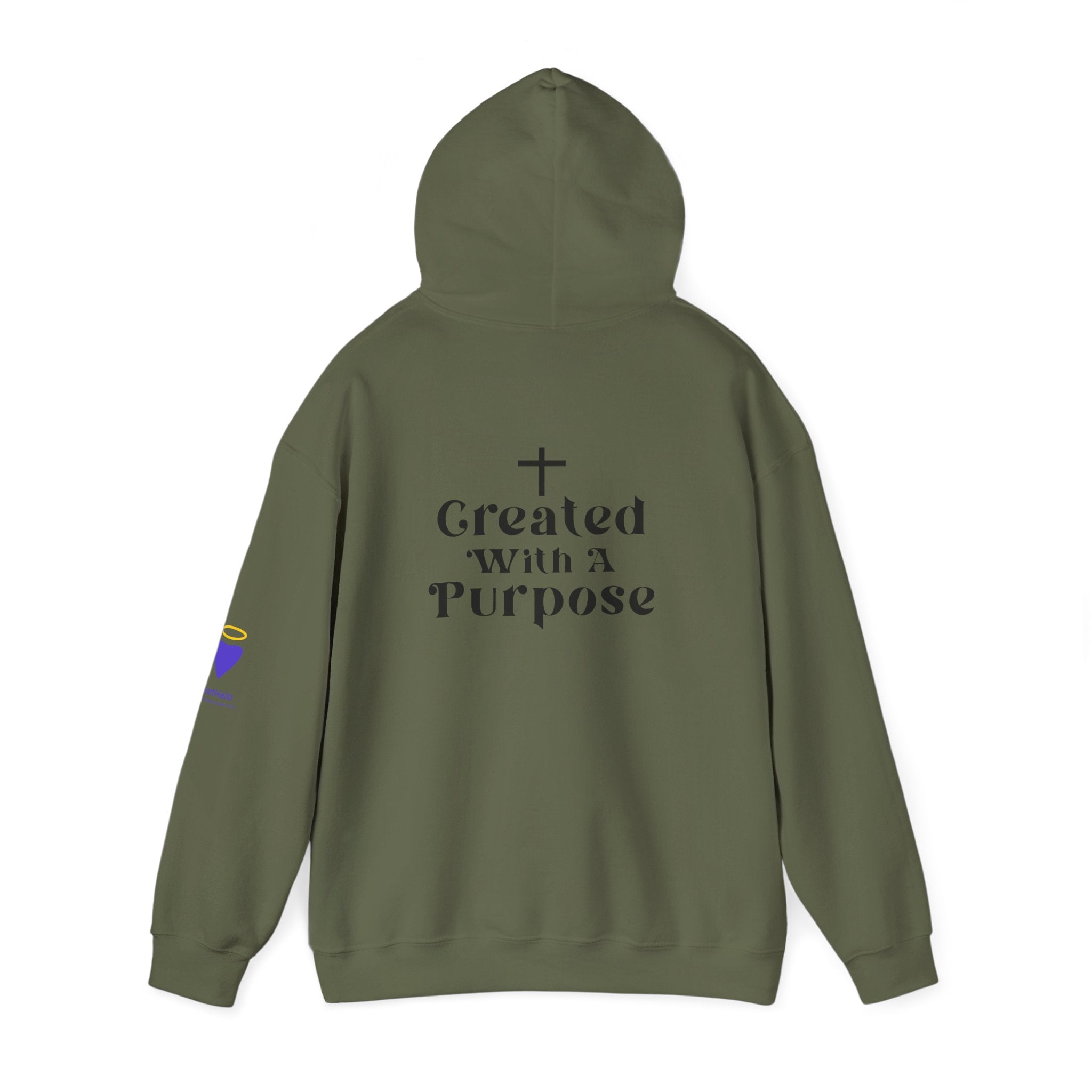 Created with a Purpose | Unisex Hooded Sweatshirt