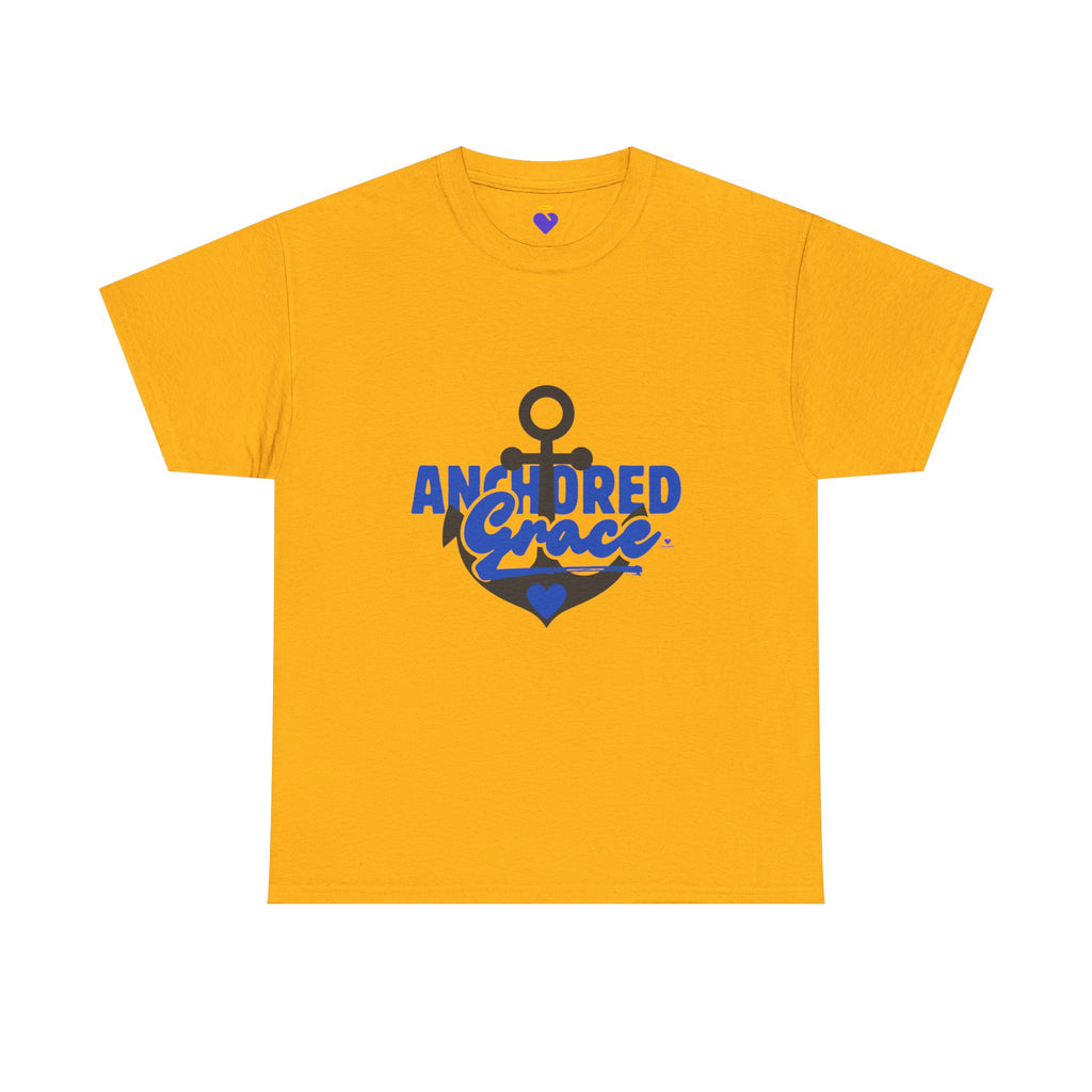 Anchored in Grace Shirt | Unisex Heavy Cotton T-Shirt
