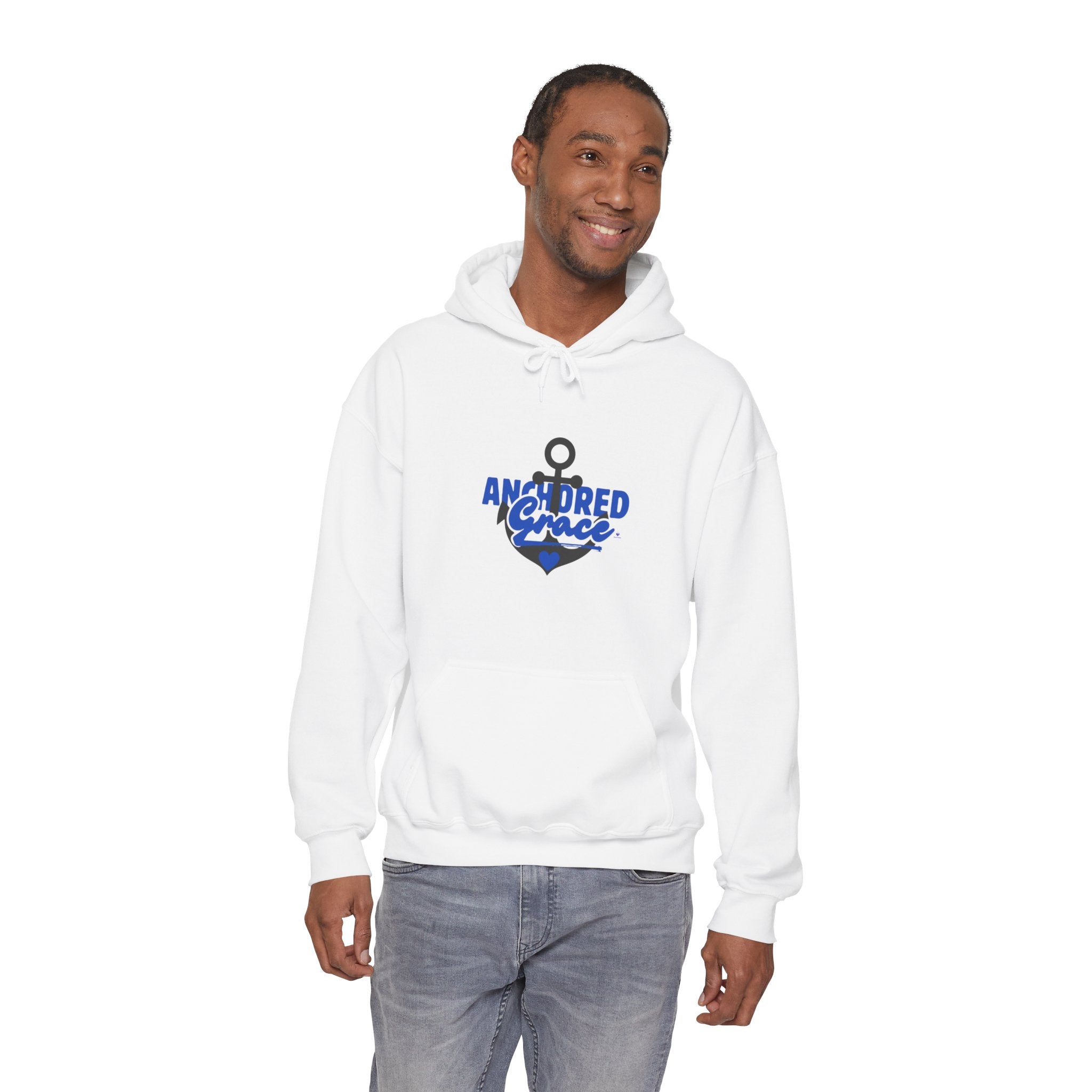 Anchored in Grace Hoodie-Unisex Heavy Blend™ Hooded Sweatshirt
