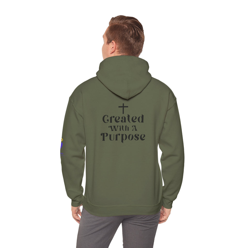 Created with a Purpose | Unisex Hooded Sweatshirt