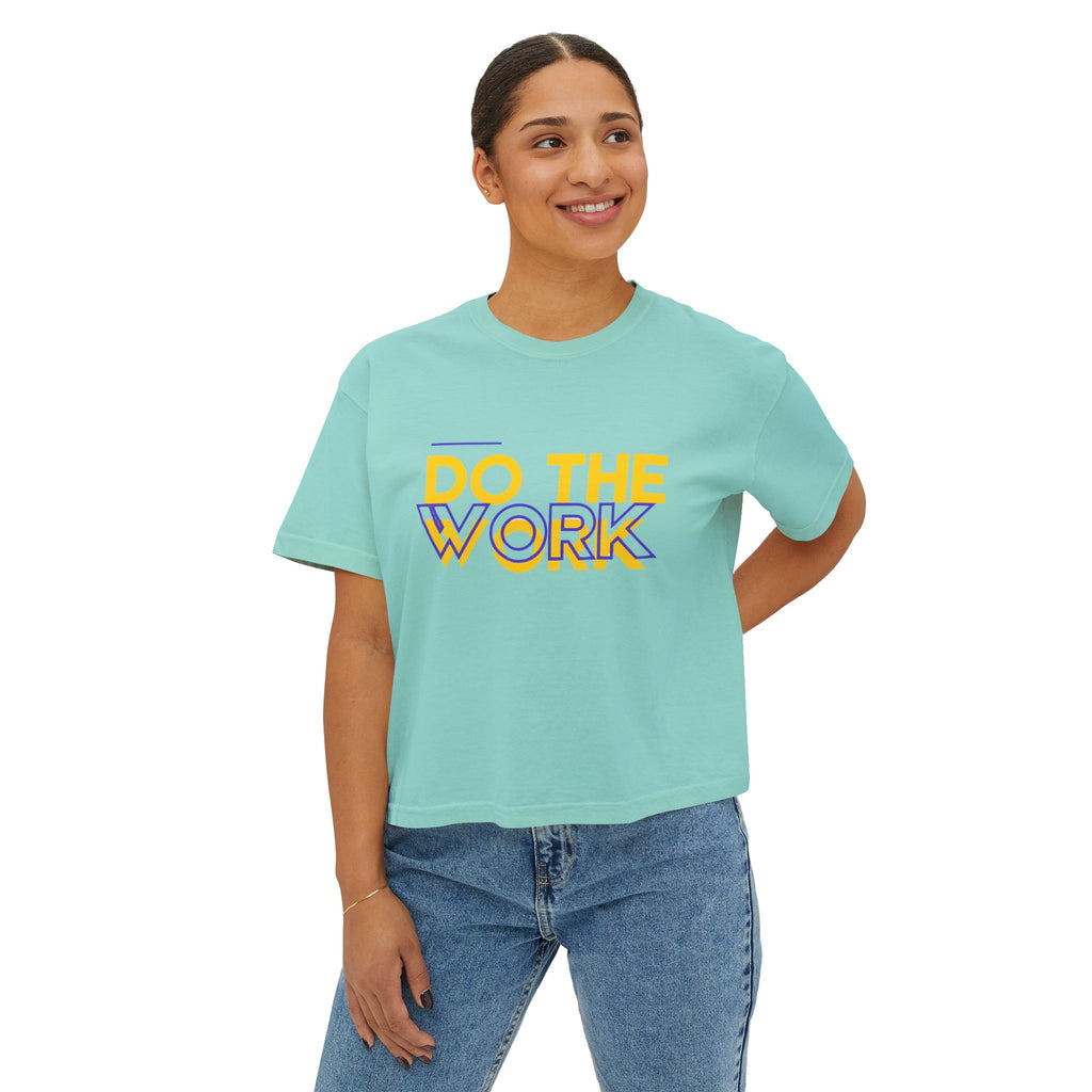 Do The Work | Women's Boxy Crop Top