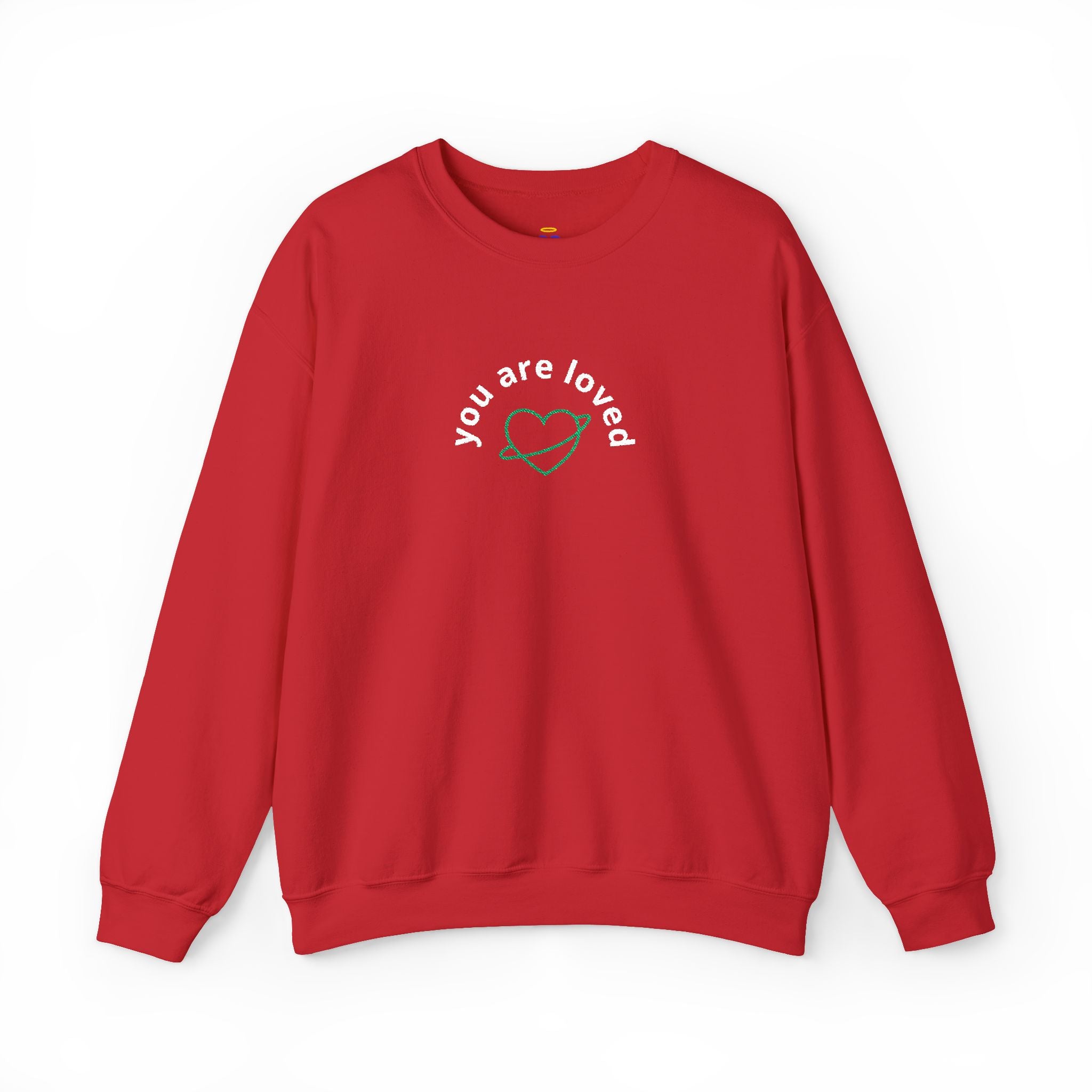 You are Loved | Embroidered Unisex Heavy Blend Sweatshirt (Crewneck)