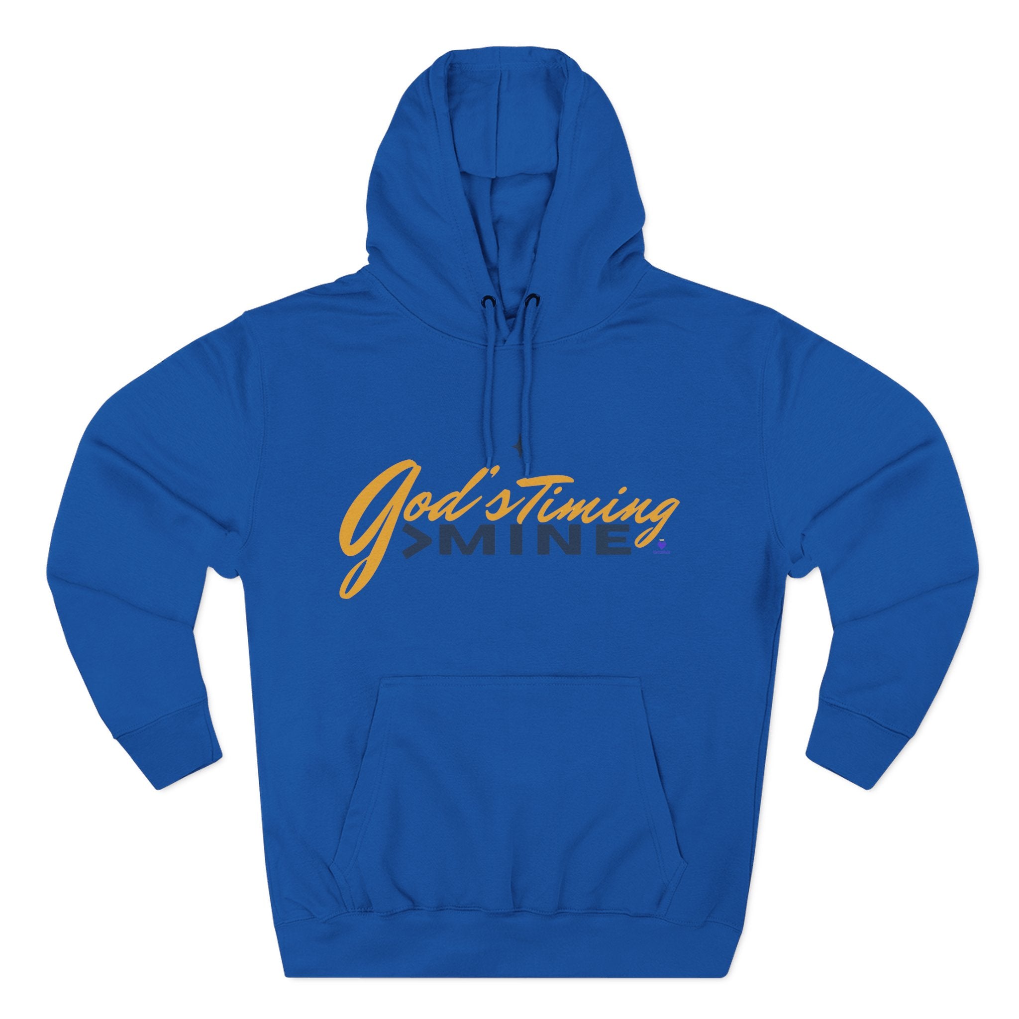 God's Timing > Mine | Unisex Fleece Hooded Sweatshirt