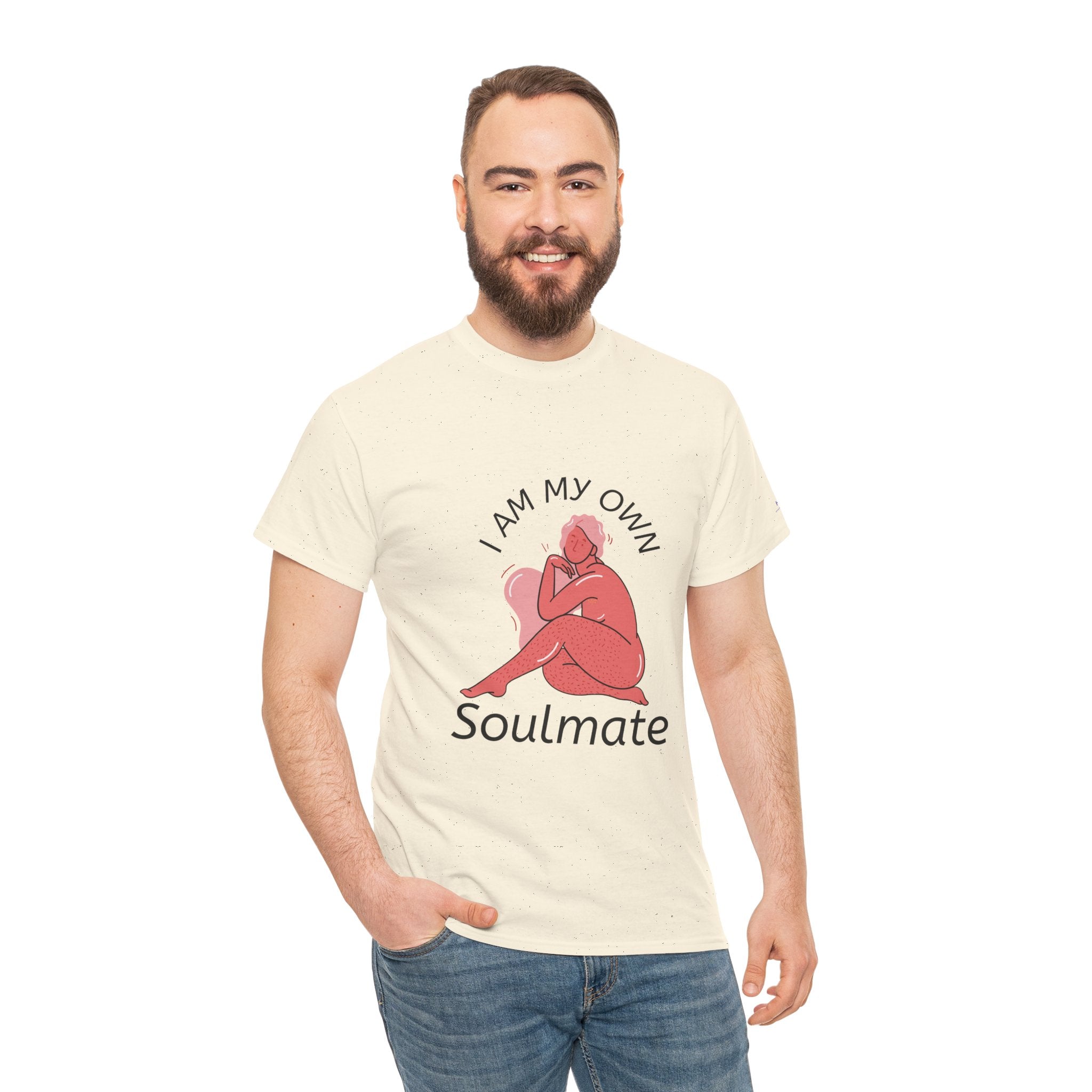 I Am My Own Soulmate - Unisex Heavy Cotton T-Shirt (Round Neck)