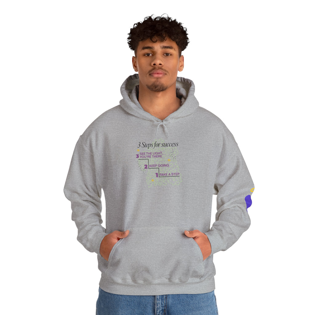 3 Steps to Success - Unisex Heavy Blend™ Hooded Sweatshirt