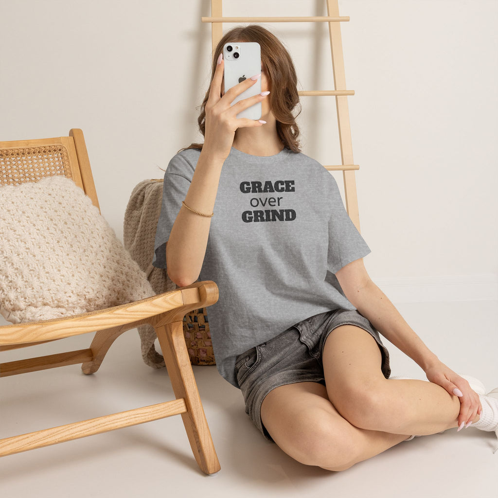 Grace over Grind | Embroidered Unisex Classic T-Shirt
