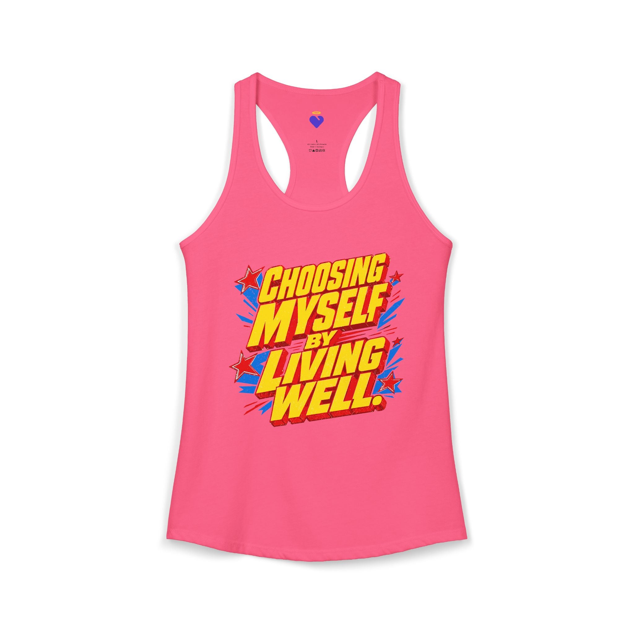 Choosing Myself by Living Well | Women's Racerback Tank Top