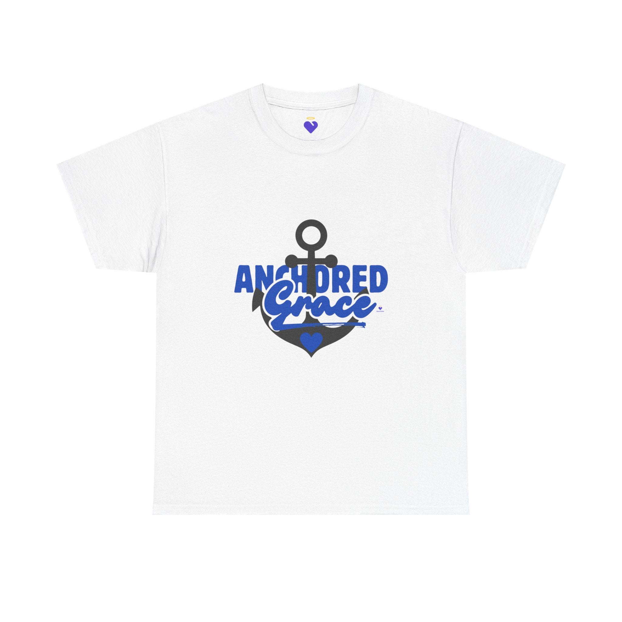 Anchored in Grace Shirt | Unisex Heavy Cotton T-Shirt