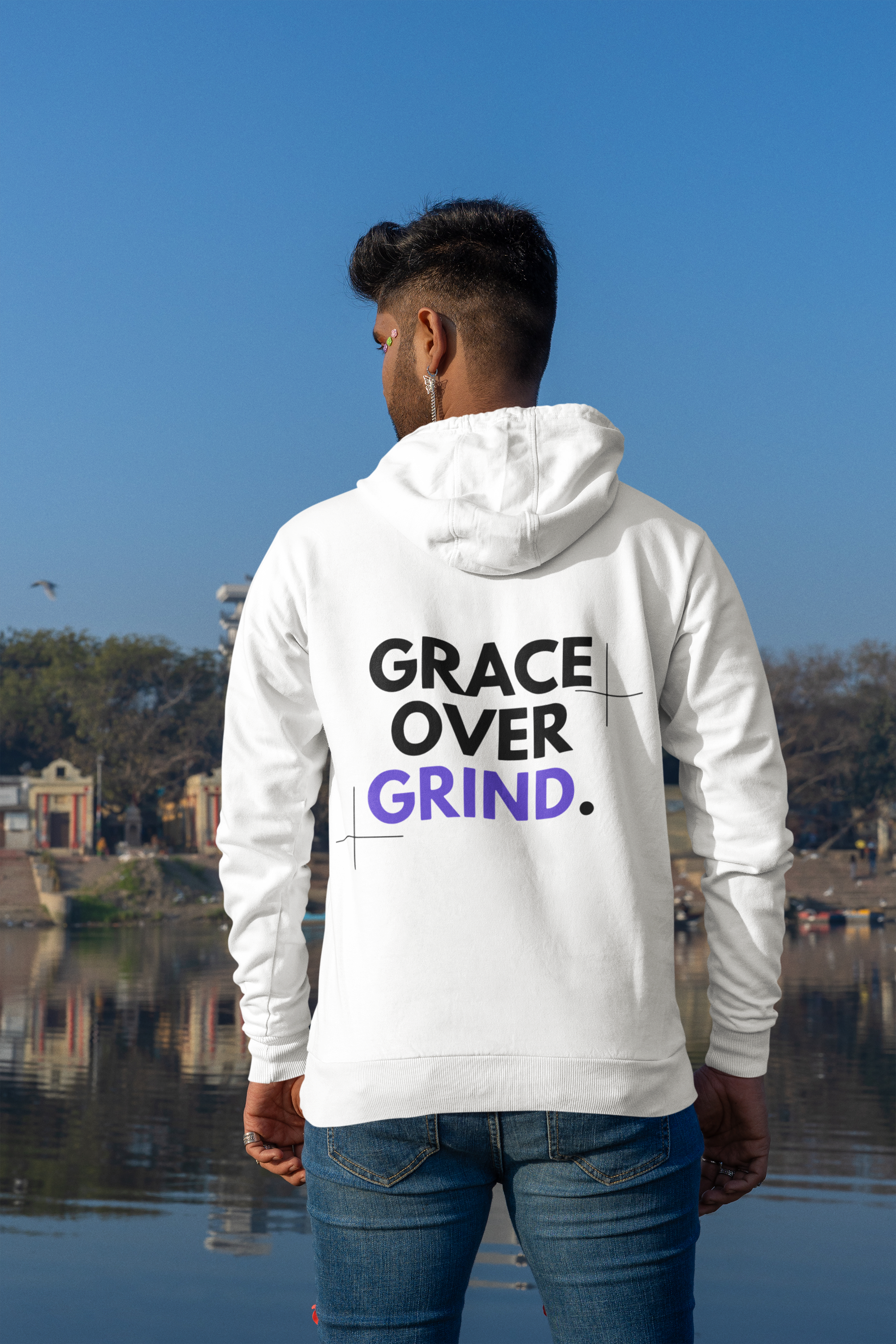 Grace Over Grind | Unisex Heavy Blend Hooded Sweatshirt
