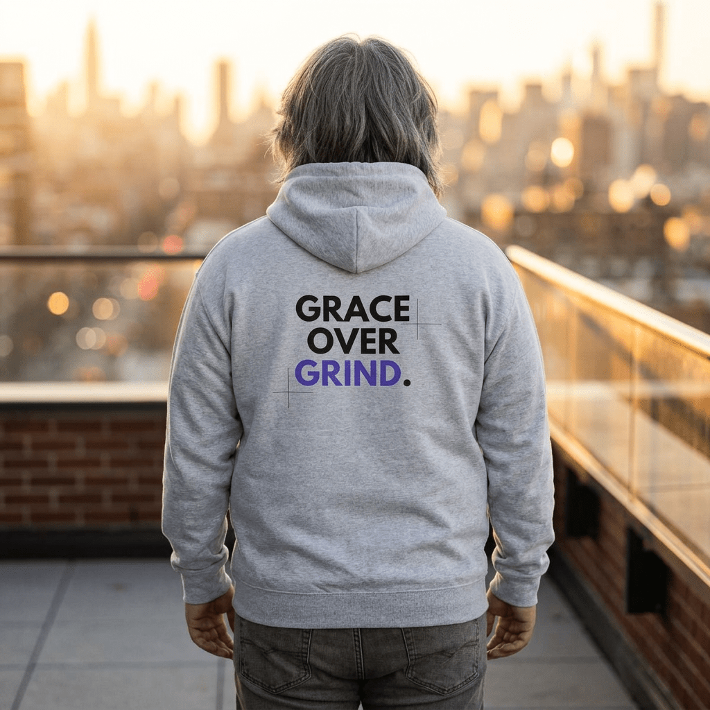 Grace Over Grind | Unisex Champion Premium Pullover Hoodie