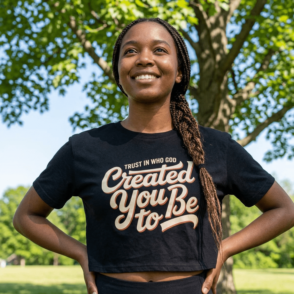 Trust in Who God Created You to Be | Women's Crop Top