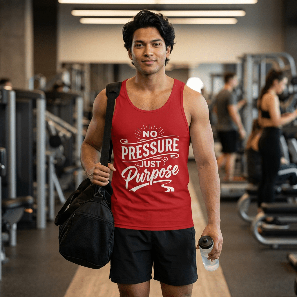 No Pressure, Just Purpose | Men's Staple Tank Top