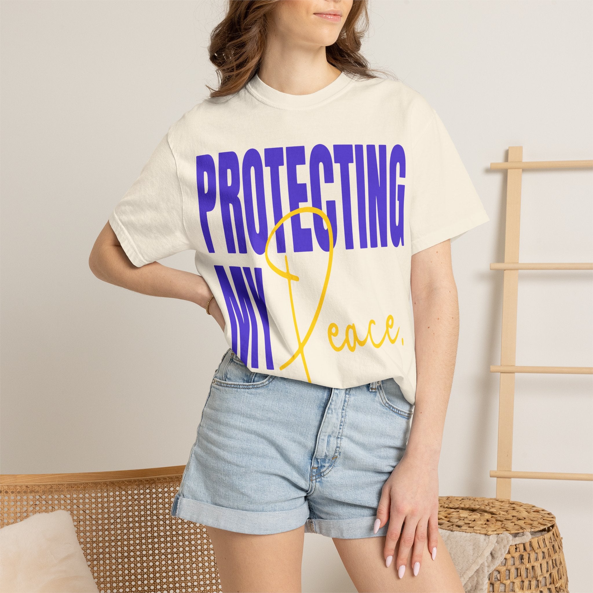 Protecting My Peace | Unisex Garment-Dyed T-Shirt T-Shirt - HeartHalo