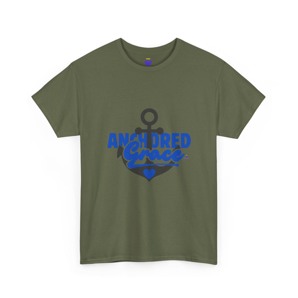 Anchored in Grace Shirt | Unisex Heavy Cotton T-Shirt