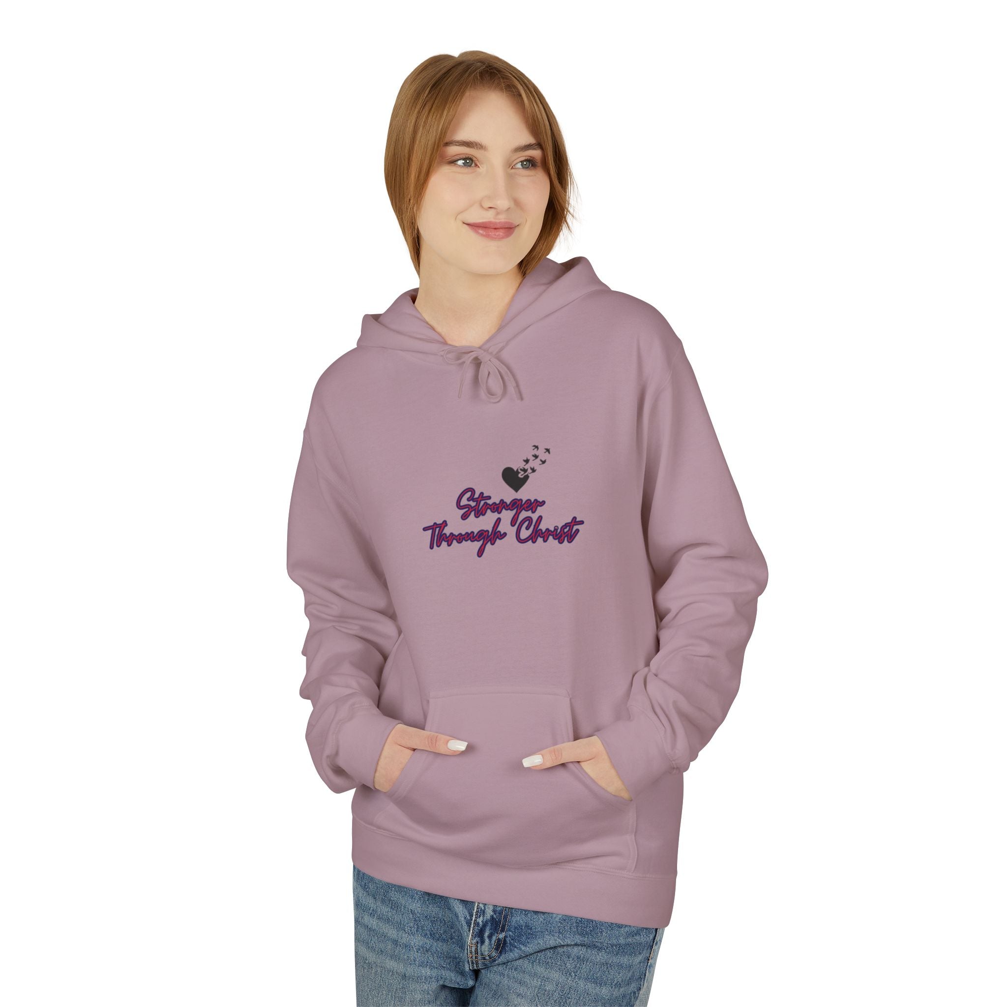 Stronger through Christ |Unisex Midweight Hooded Sweatshirt