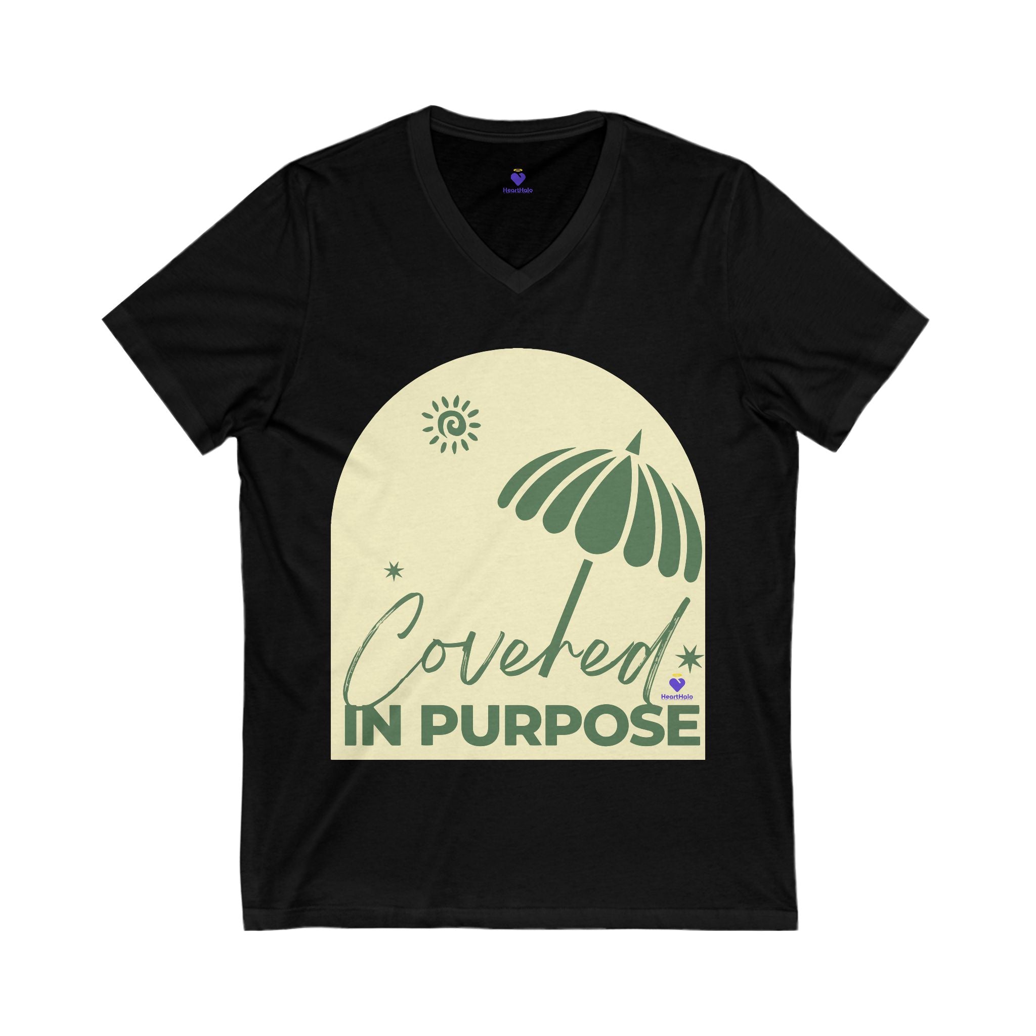 Covered in Purpose | Premium Unisex V-Neck Tee