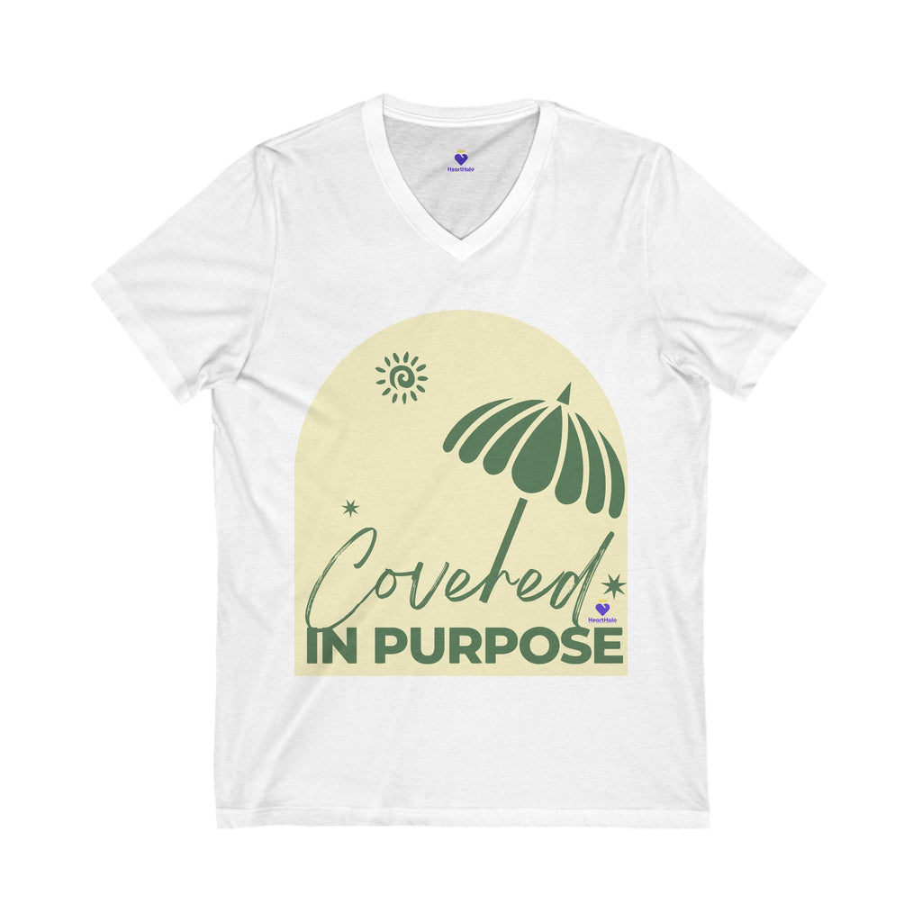 Covered in Purpose | Premium Unisex V-Neck Tee